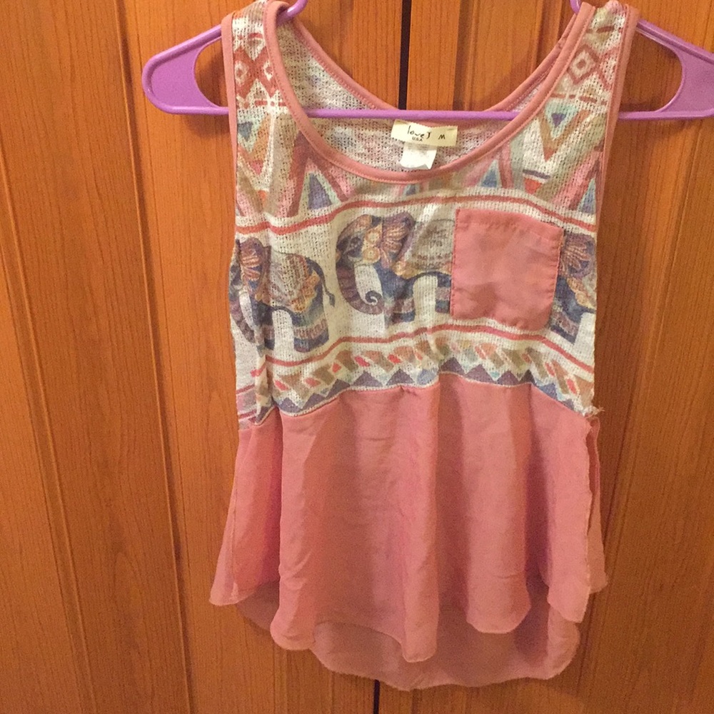 African pattern shirt with elephants